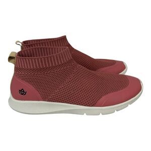 Spenco Yoga Stretch Orthotic Sneakers Size 10D wide Brick Red Slip On